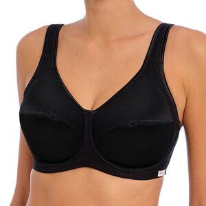 Freya Core Underwire Sports Bra in Black, 36F